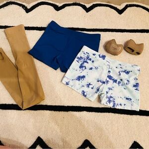 Weissman Blue and Tie-Dye Shorts Set